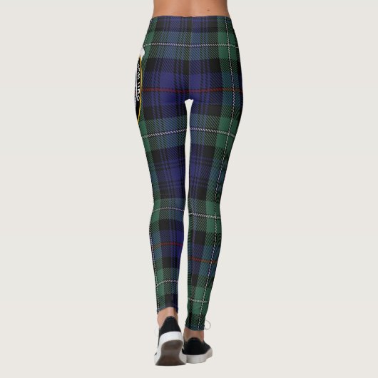 Leggings Scotstee Clan MacKenzie Moderne Crête Bleue Tartan (Dos)