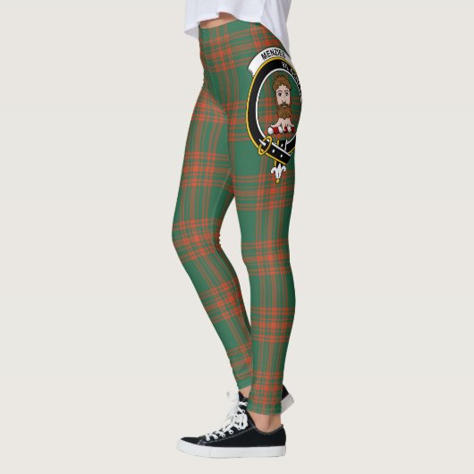 Leggings Scotstee Clan Menzies Green Crest Tartan (Gauche)