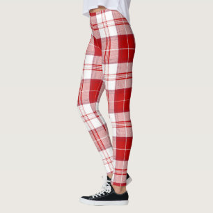 Leggings Scotstee Clan MenZies Red Ancienne Tartan Women
