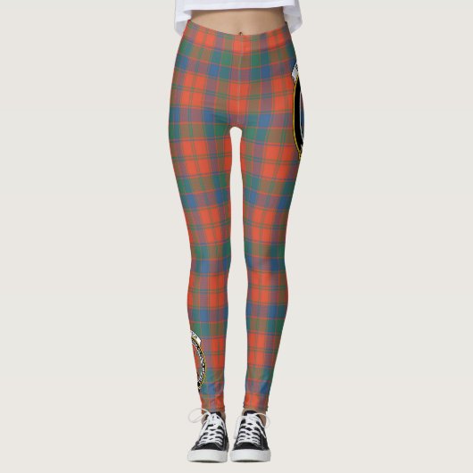 Leggings Scotstee Clan Robertson Ancienne Crête Tartan Femm (Devant)