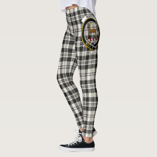 Leggings Scotstee Clan Scott Black White Ancienne Crest
