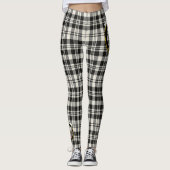 Leggings Scotstee Clan Scott Black White Ancienne Crest (Devant)