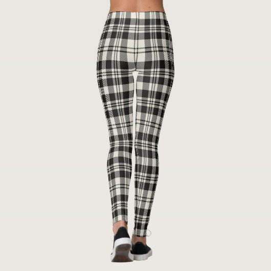 Leggings Scotstee Clan Scott Black White Ancient Tartan (Dos)