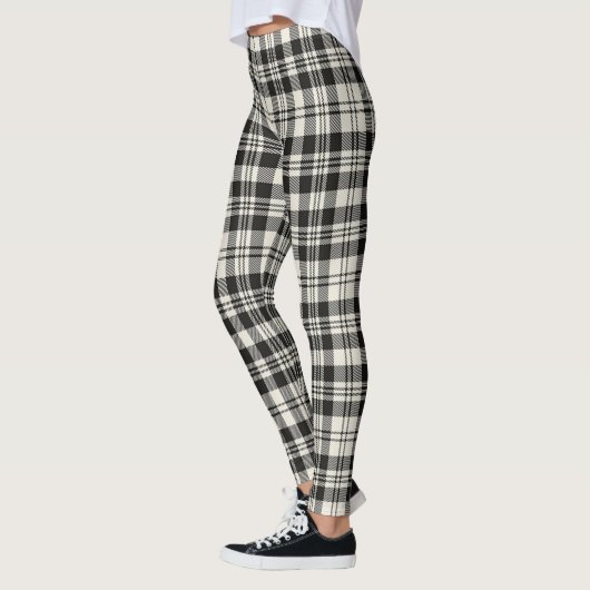 Leggings Scotstee Clan Scott Black White Ancient Tartan (Gauche)