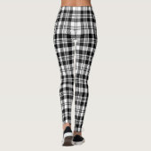 Leggings Scotstee Clan Scott Black White Modern Tartan (Dos)