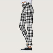Leggings Scotstee Clan Scott Black White Modern Tartan (Gauche)