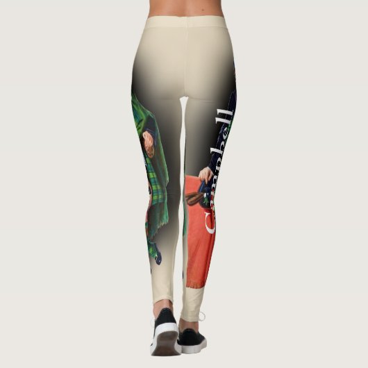 Leggings Scottish Campbell Tartan Par R. R. McIan (Dos)