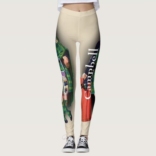 Leggings Scottish Campbell Tartan Par R. R. McIan (Devant)