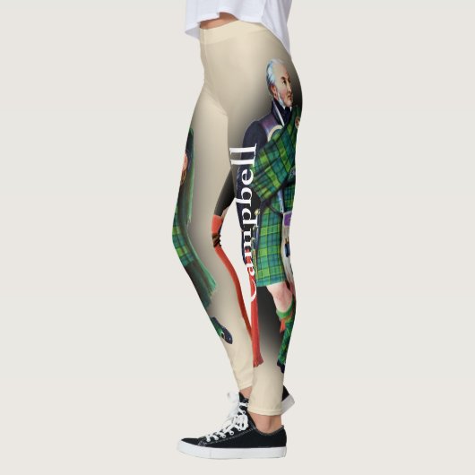 Leggings Scottish Campbell Tartan Par R. R. McIan (Gauche)