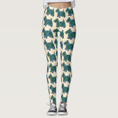 Leggings Scottish Clan MacLeod Harris Tartan Scottie Dogs (Devant)