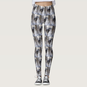 Leggings Scottish Deerhound Laissez-le neiger Noël
