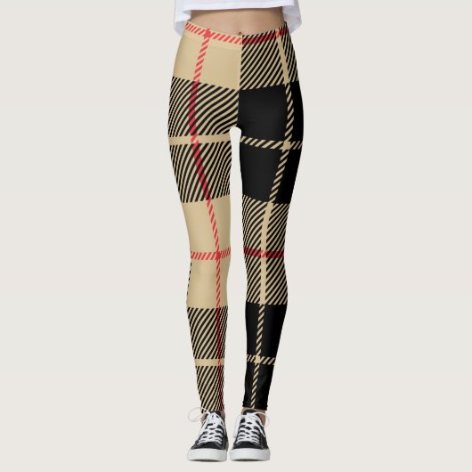 Leggings  Scottish Tartan À damiers Plaid Motif    (Devant)