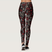 Leggings Script cyrillique russe (Dos)