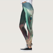 Leggings Sculpture de requin sur la plage (Gauche)