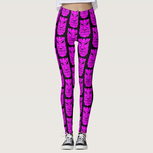 Leggings Sculpture Tiki rose Thunder_Cove (Devant)