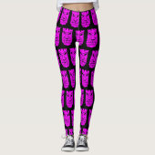 Leggings Sculpture Tiki rose Thunder_Cove (Devant)