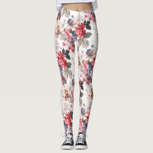 Leggings Se sont levées les guêtres des femmes florales d