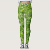 Leggings Sea Moss Green Nature Nautique Côtier mignon Fille (Devant)