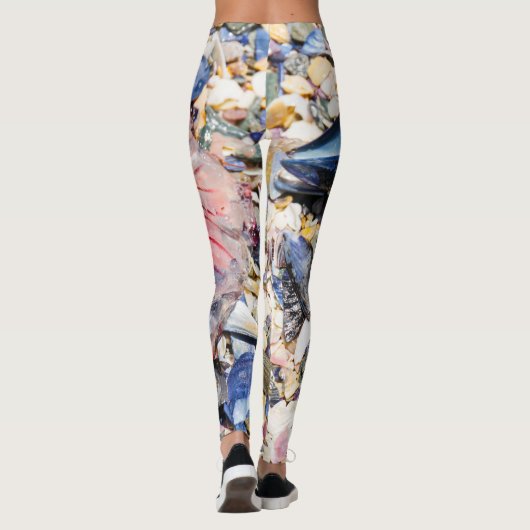 Leggings Sea Shells Jellyfish Ocean Beach Vue (Dos)