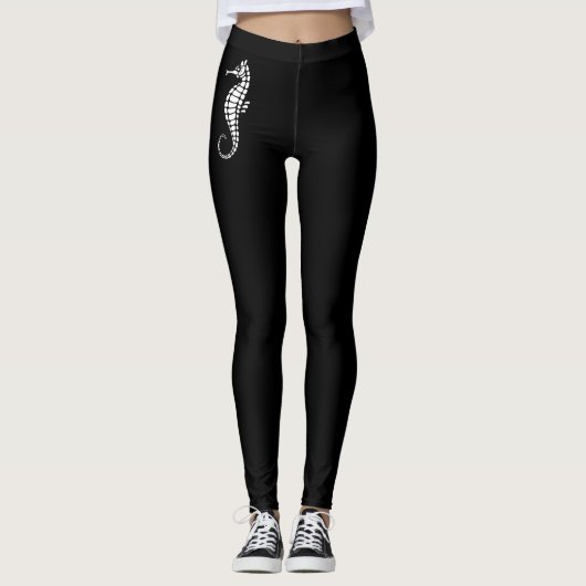 Leggings Seahorse White (Devant)