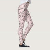 Leggings Seamless abstract moderne checkered plaid floral p (Droite)