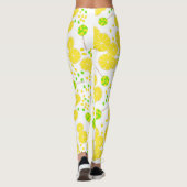 Leggings Seamless bright lemon slices candy lollipops (Dos)