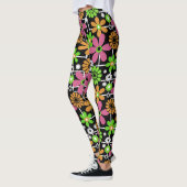 Leggings Seamless mignon enfants design floral amusant dess (Gauche)