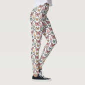 Leggings Seamless Pattern with Gnomes and Butterflies (Droite)