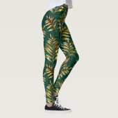 Leggings Seamless pattern with golden ferns (Droite)