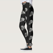 Leggings Séance de crâne pour Halloween (Gauche)