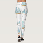 Leggings Seatime été Cute yachts avec voile (Dos)
