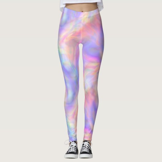 Leggings seconde vue, holo pastel : (Devant)