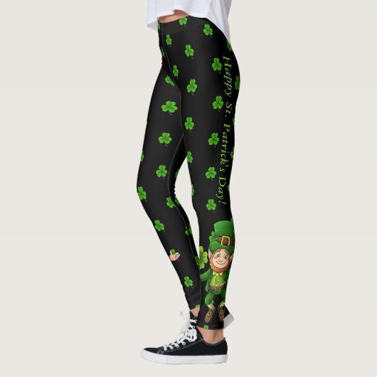 Leggings Secouer Les Légendes Shamrocks de la Saint Patrick (Gauche)