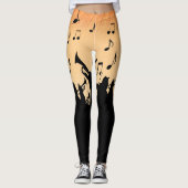Leggings Section Trumpet Jazz Musique Orange Rust (Devant)