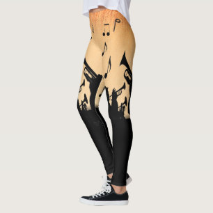Leggings Section Trumpet Jazz Musique Orange Rust