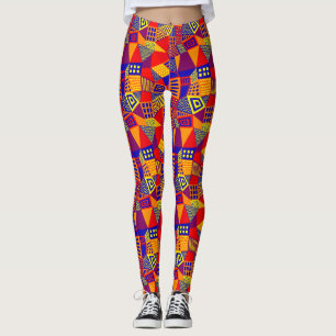 Leggings Segmenté Abstrait 070717 - Couleurs 01