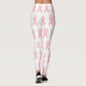 Leggings Sensibilisation au cancer du sein Motif de ruban r (Dos)