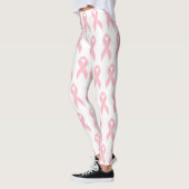 Leggings Sensibilisation au cancer du sein Motif de ruban r (Gauche)