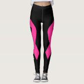 Leggings Sensibilisation au cancer du sein Survivant au rub (Devant)