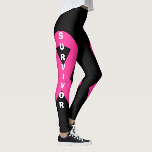 Leggings Sensibilisation au cancer du sein Survivant au rub (Droite)