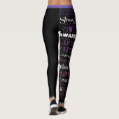 Leggings Sensibilisation/Mots...Arachnoïte (Dos)