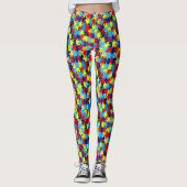 Leggings Sensibilisation sur l'autisme-Puzzle par Shirley T (Devant)