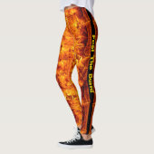 Leggings Sentez Les Légendes De Feu Brûlé S XL Personnalise (Gauche)