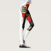 Leggings Sentiment Gourde Squelette Citrouille de main (Droite)