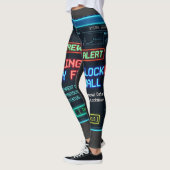 Leggings Sentiments Bloqués Par Pare-Feu Drôle Cybersécurit (Gauche)