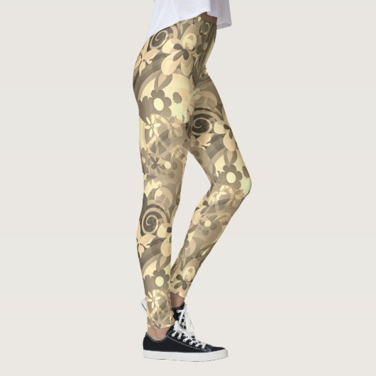 Leggings Sepia of Flower Power (Droite)