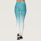 Leggings Séquin Ombre de Parties scintillant Bleu d'Aqua br (Dos)