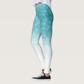 Leggings Séquin Ombre de Parties scintillant Bleu d'Aqua br (Gauche)
