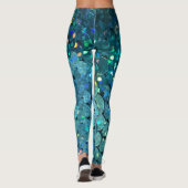Leggings Séquins Sparkle : Macro Abstrait Arrière - plan (Dos)