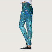 Leggings Séquins Sparkle : Macro Abstrait Arrière - plan (Gauche)